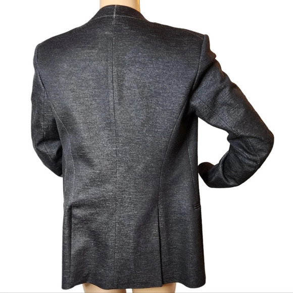 Theory wool-blend grey blazer Jacket. Size 4. Pockets. Open front - Picture 14 of 16